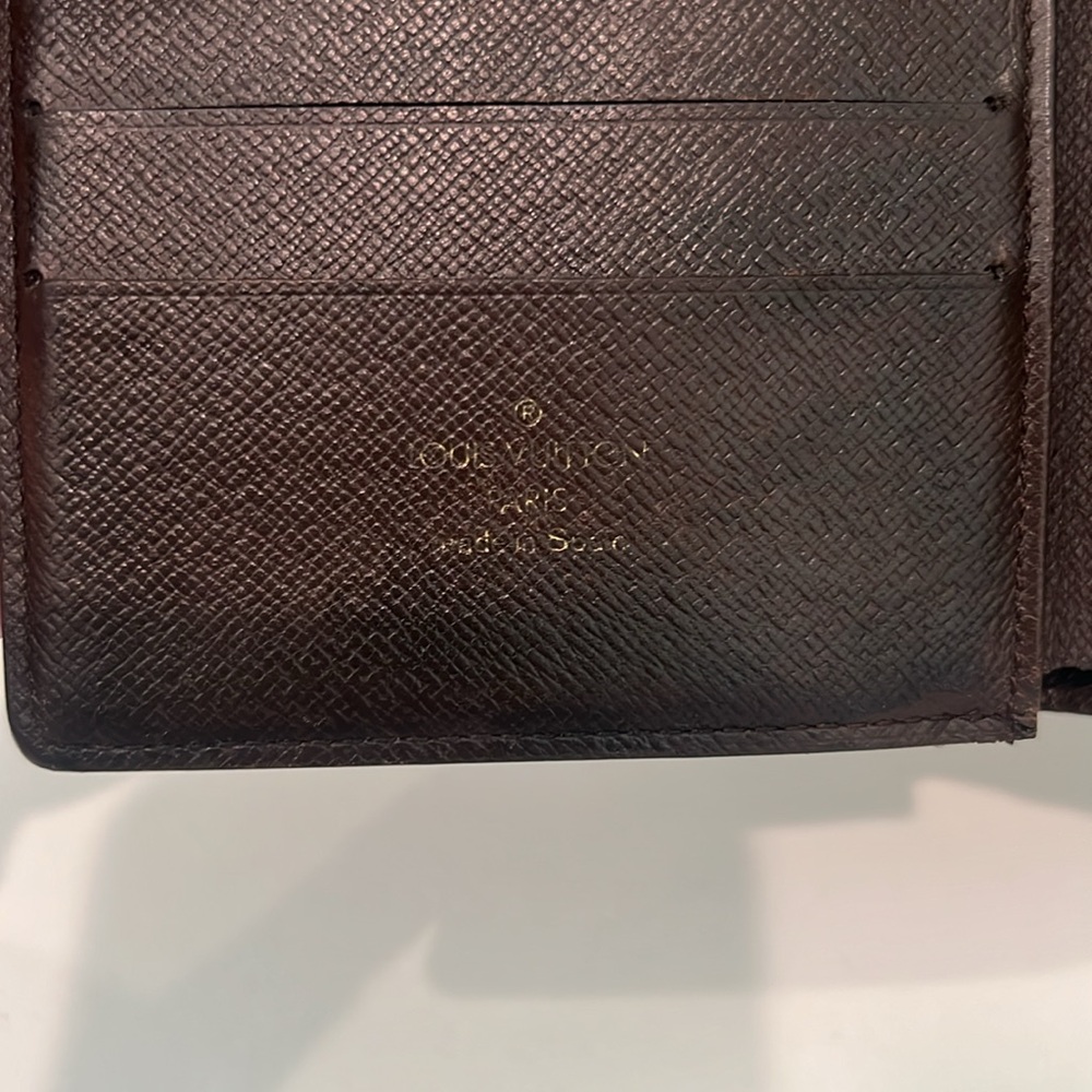 Louis Vuitton Men’s Marco Wallet DE Damier Ebene Canvas Authentic - Picture 9 of 16